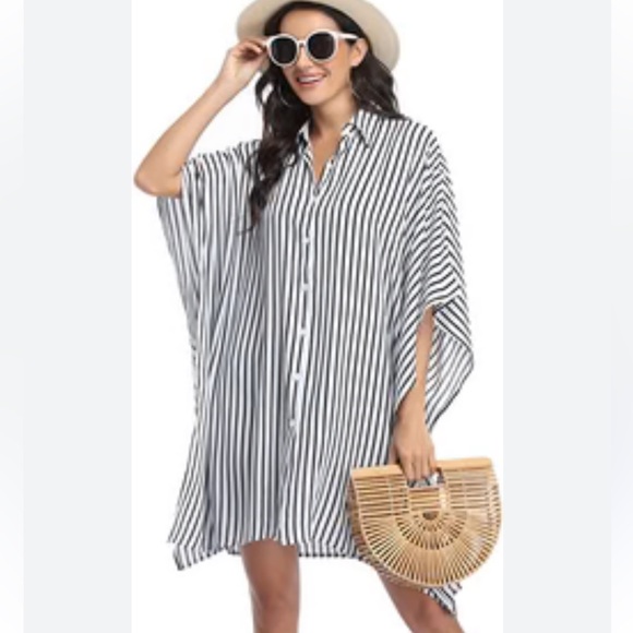 Ekouaer Other - NWT button up tunic swim cover